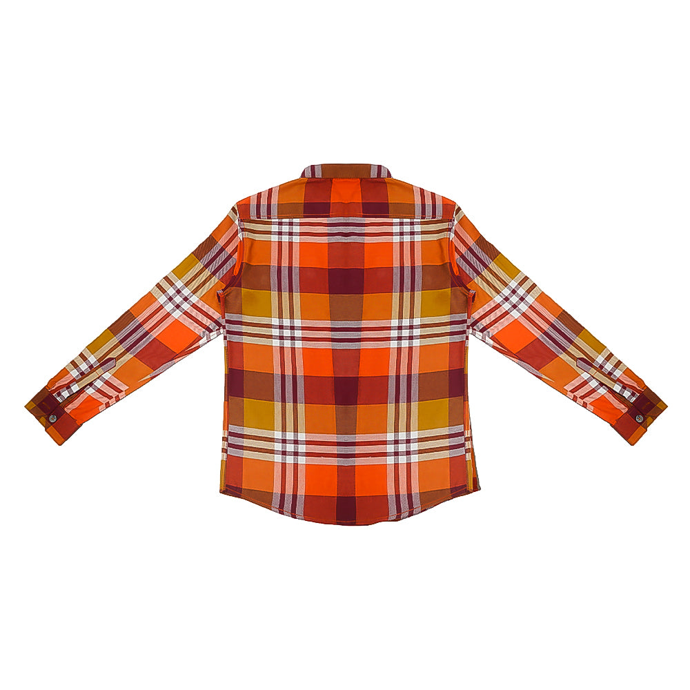 Orange Plaid Shirt
