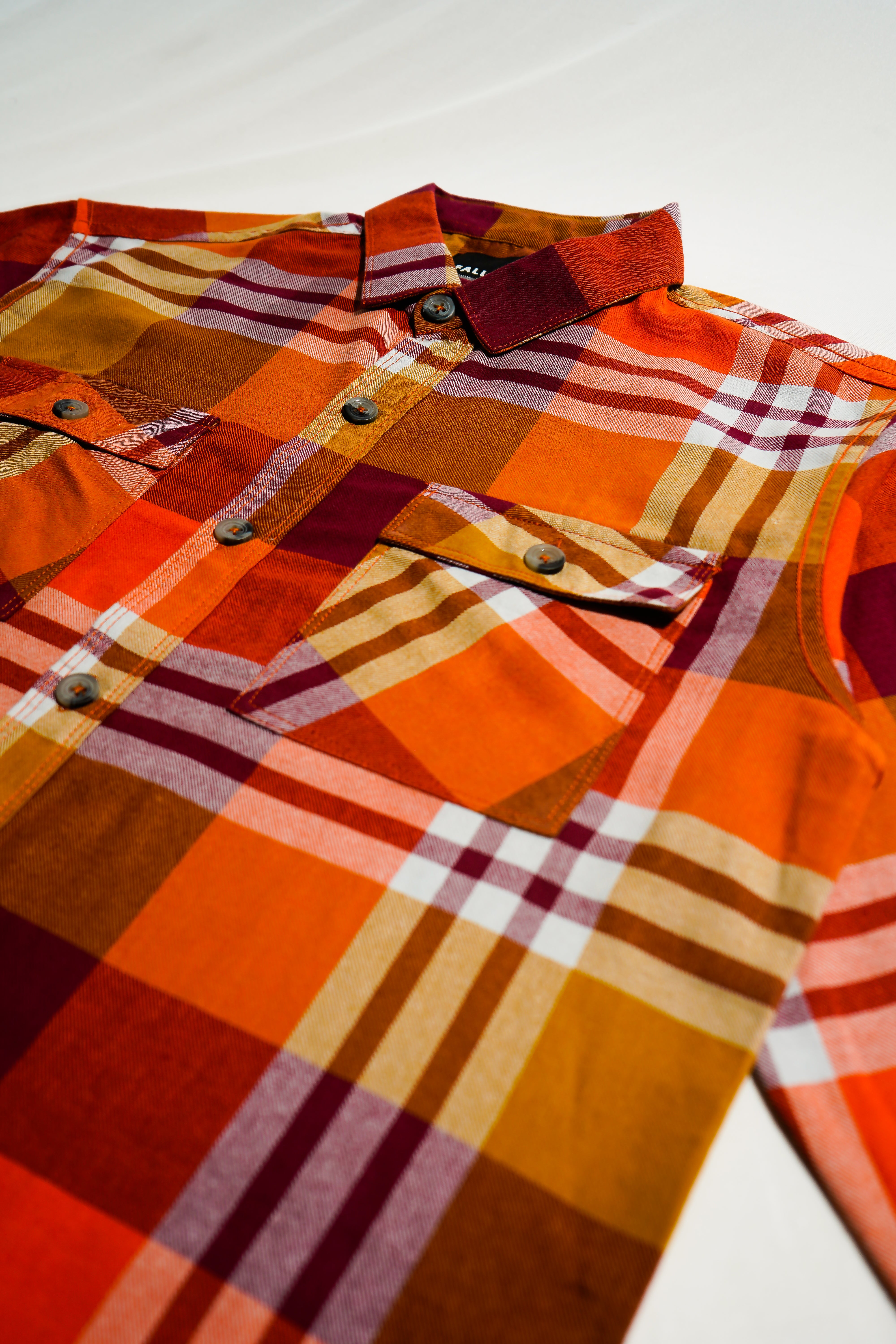 Orange Plaid Shirt