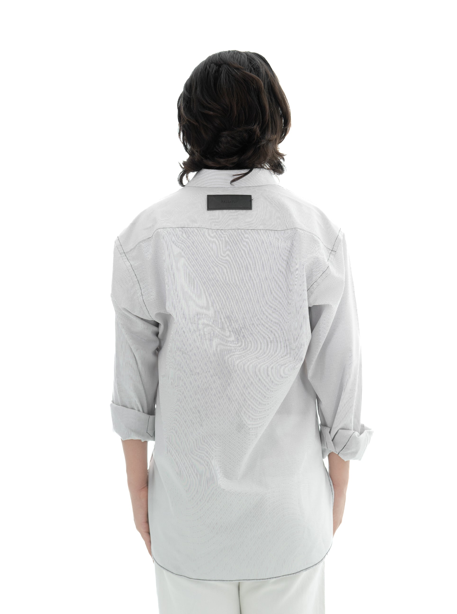 striped overstitched shirt