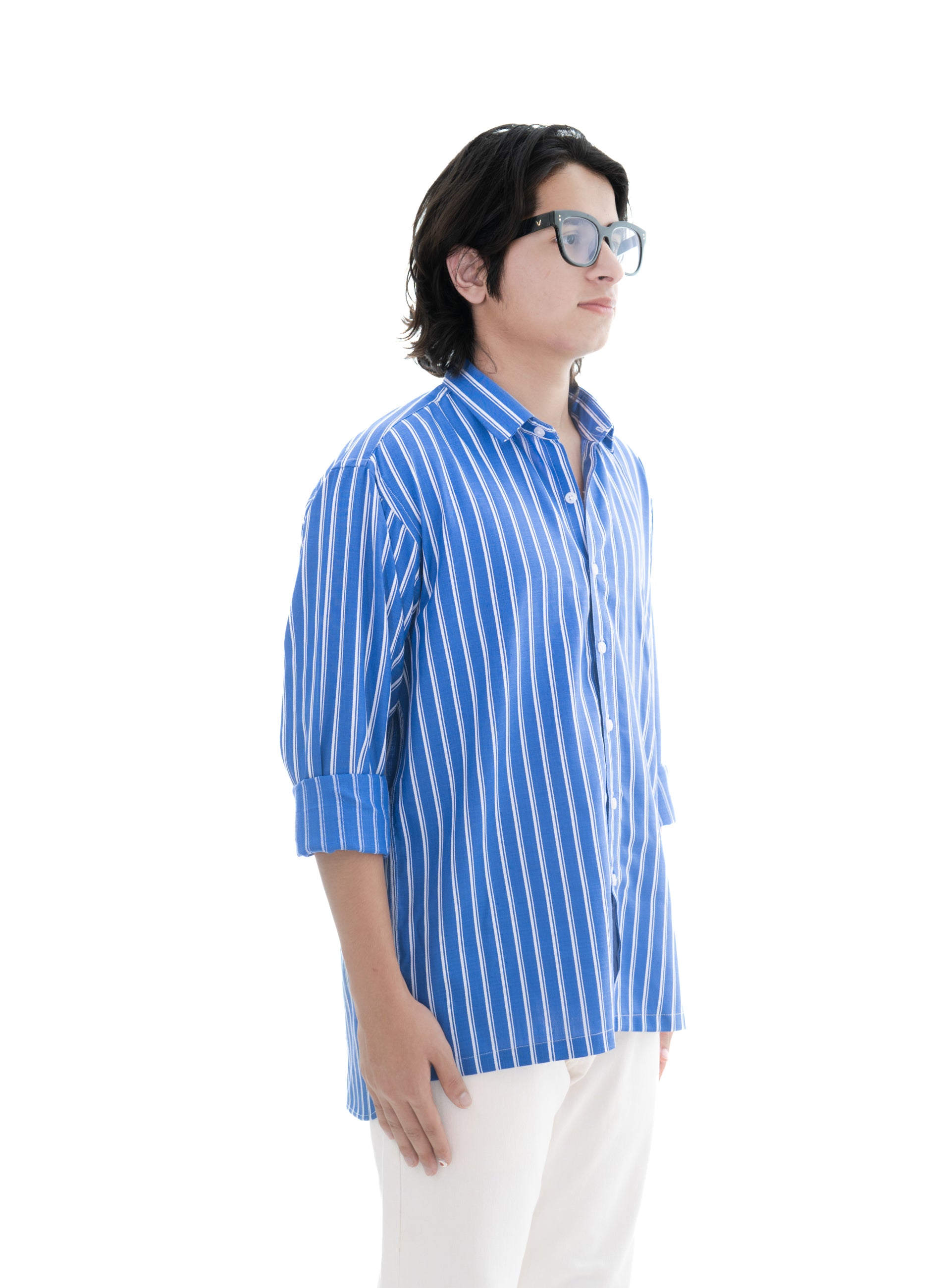 White striped shirt