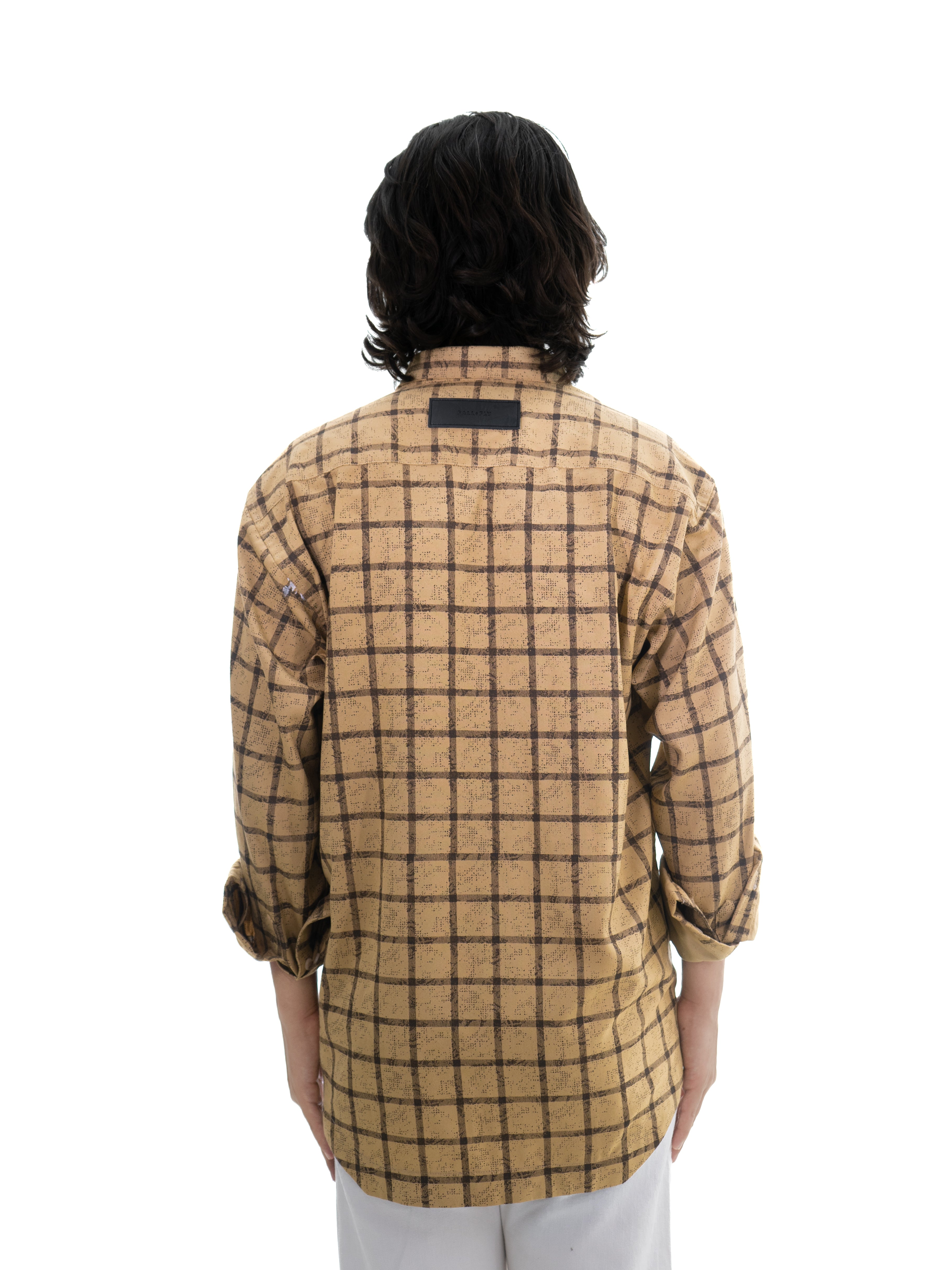 yellow greer checkered shirt