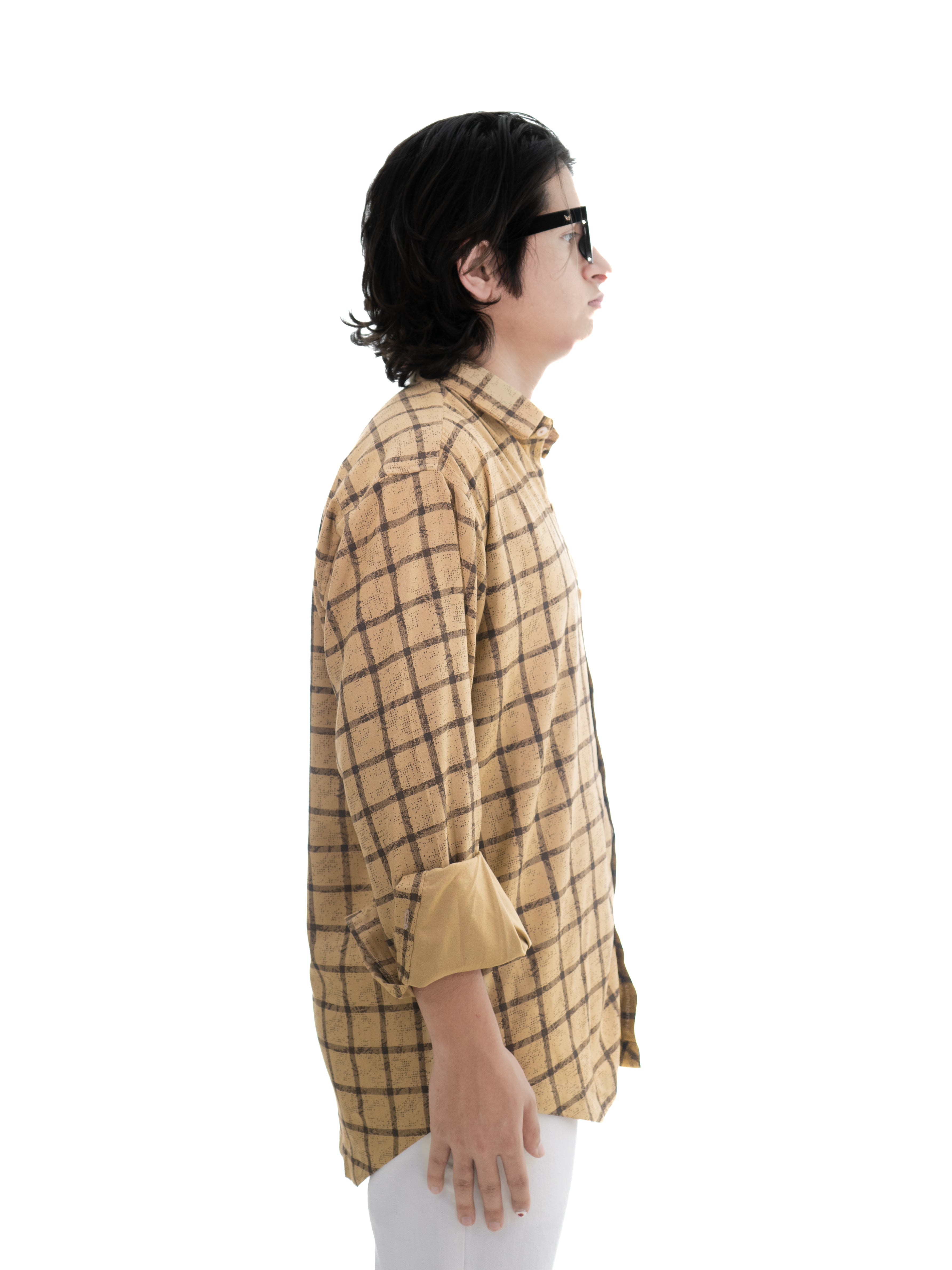 yellow greer checkered shirt