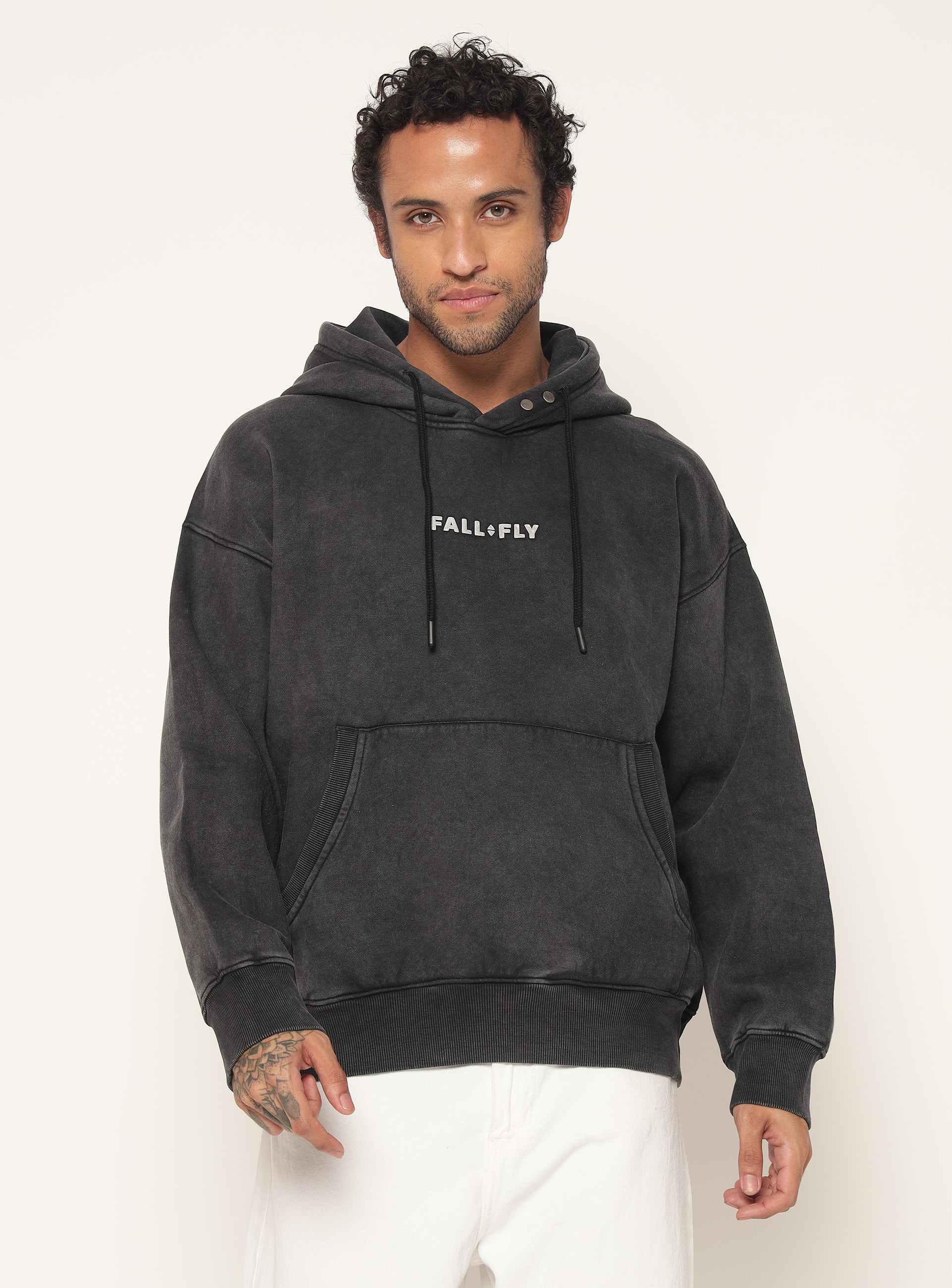 Slide Fastener Hoodie